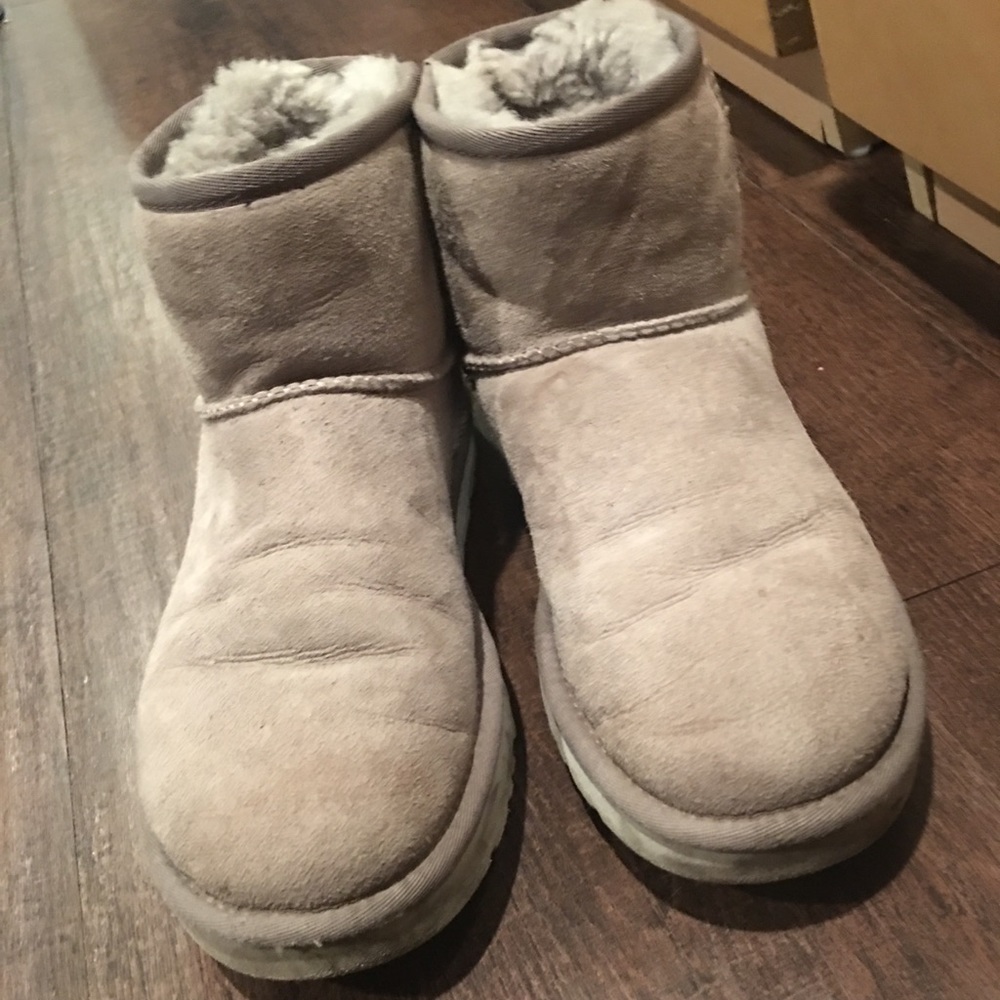 Super short grey uggs